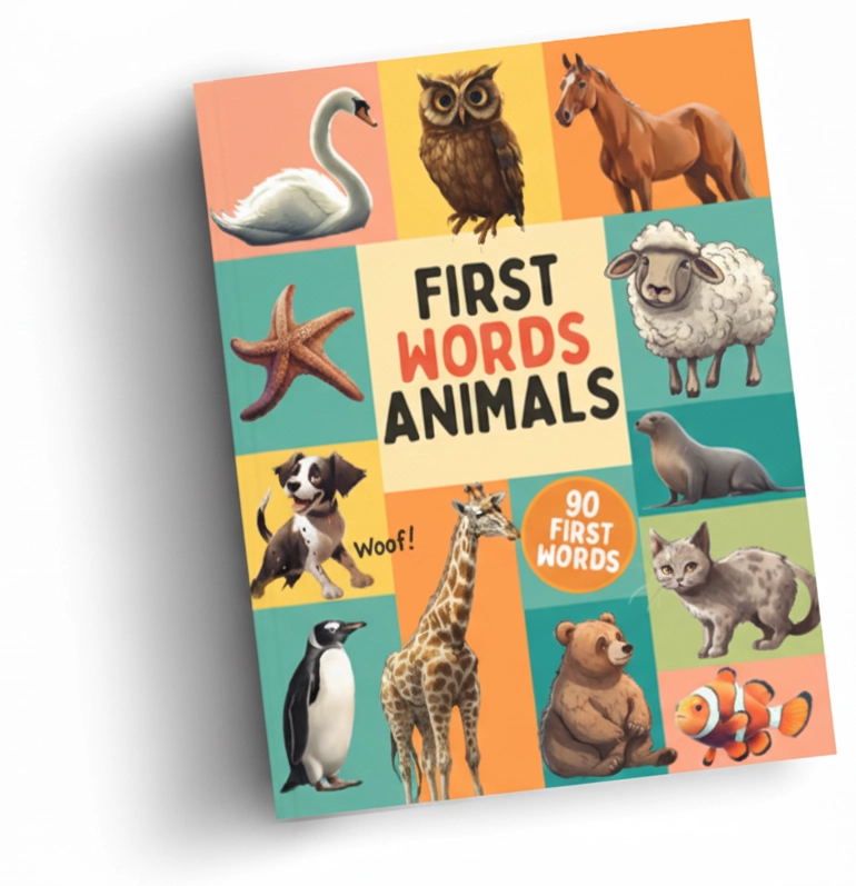 First Words Book Animals