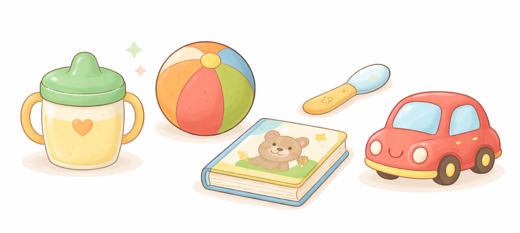 Everyday object first words